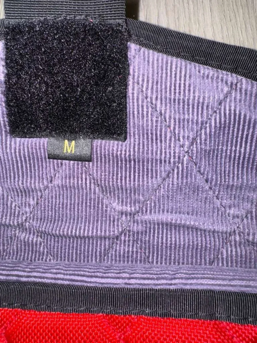 Timbuk2 Red Quilted Laptop Sleeve Medium - Purple Corduroy Lining - MacBook Pro